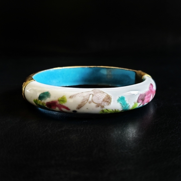 Chinese Export Cloisonné and handpainted porcelain - Picture 1 of 7